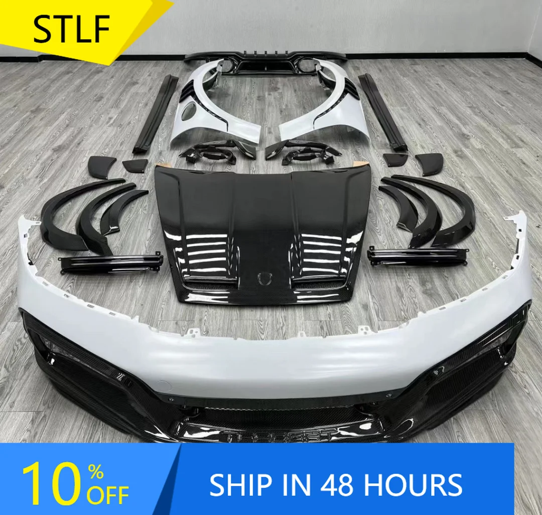 

Deren Высокое качествоНовый комплект из углеродного волокна для Porsche 911 911.1 992.1 992.2Обновление для TE-CHART GT CarBumper BodyKit Широкий комплект