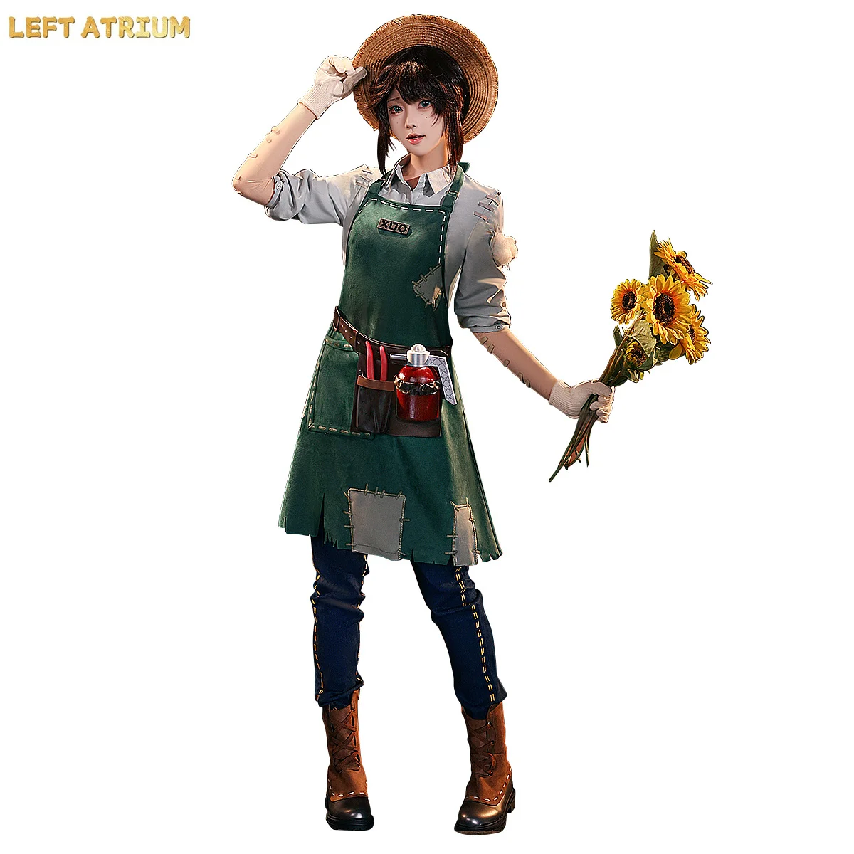 

Newly Emma Woods Cosplay costume Wig Shoes Halloween Christmas Game Identity V Gardener Women Dress S-XL Exquisite props