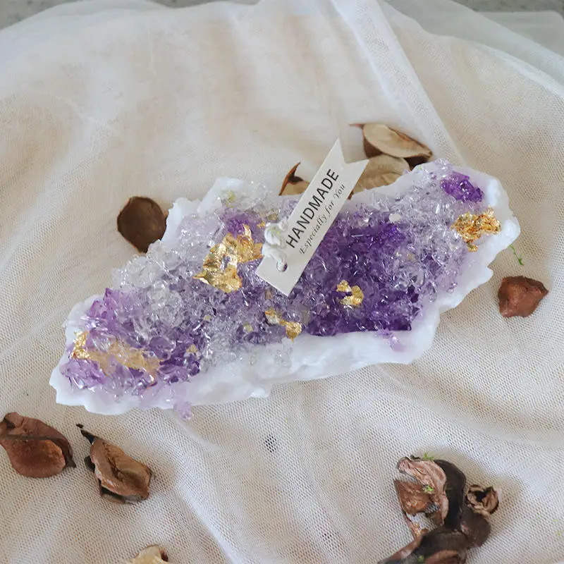Crystal Candle Creative Palm Wax Mine Multi Model Pure Handmade Gift Crystal Scented Candles