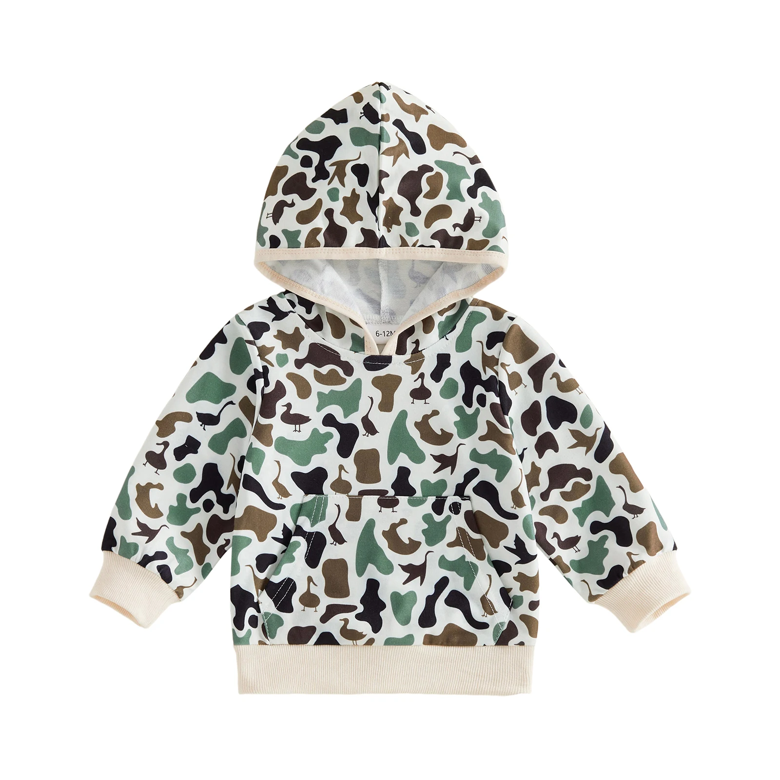 Toddler Baby Fall Hoodies Camouflage Print Long Sleeve Hooded Sweatshirt