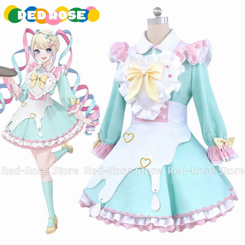 Needy Streamer Overload MGkawaiiAngel-Chan KAngel Maid Dress Cosplay Costume