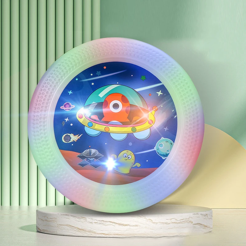 Outdoor LED Fliegende Untertasse Kinder Mode Silikon Spielzeug UFO Training Eltern-Kind-Spiel Interaktives Spielzeug Hunde Fliegende Untertasse – Detail 7