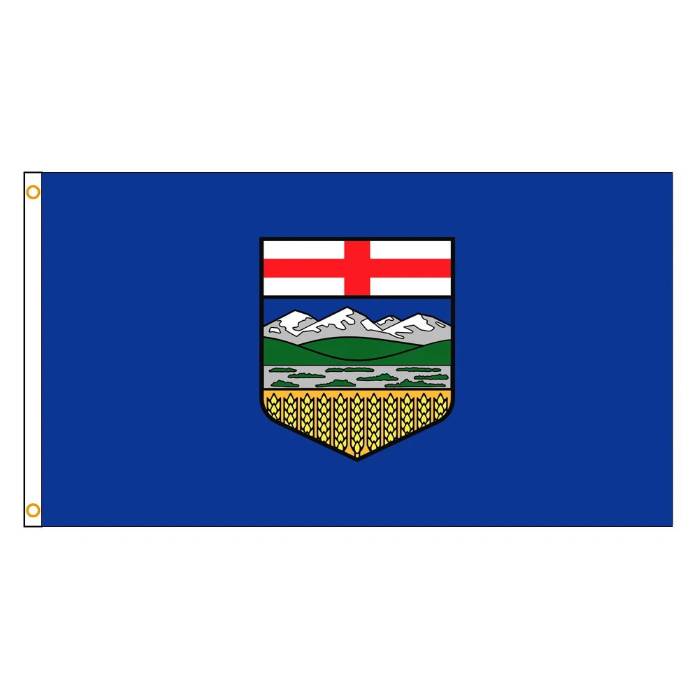 3x5 Ft Alberta Flag Vivid Color and Fade proof a province of the Canada Flags Polyester with Brass Grommets 3 X 5 Ft