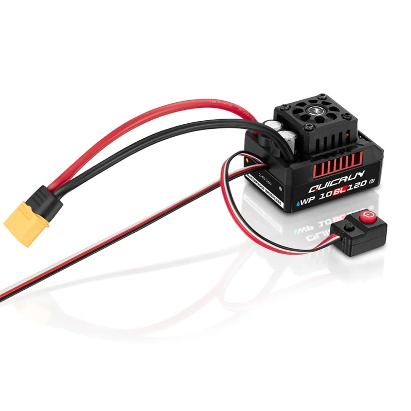 

Hobbywing QUICRUN WP 10BL120 G2 120A 2-4S Lipo Electric Speed Controller Brushless ESC Sensorless for 1/10 1/12 RC Car