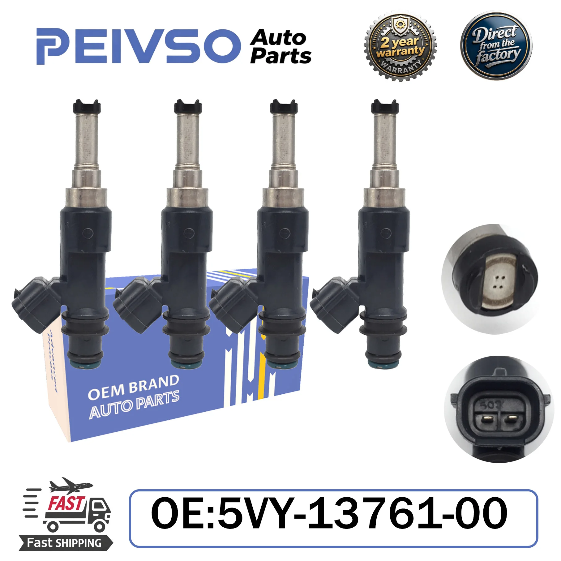 PEIVSO 5VY-13761-00 Fuel Injector Injection Nozzle For YAMAHA 04 05 06 YZF-R1 YZFR1 Engine 5VY137610000 5VY-13761-00-00
