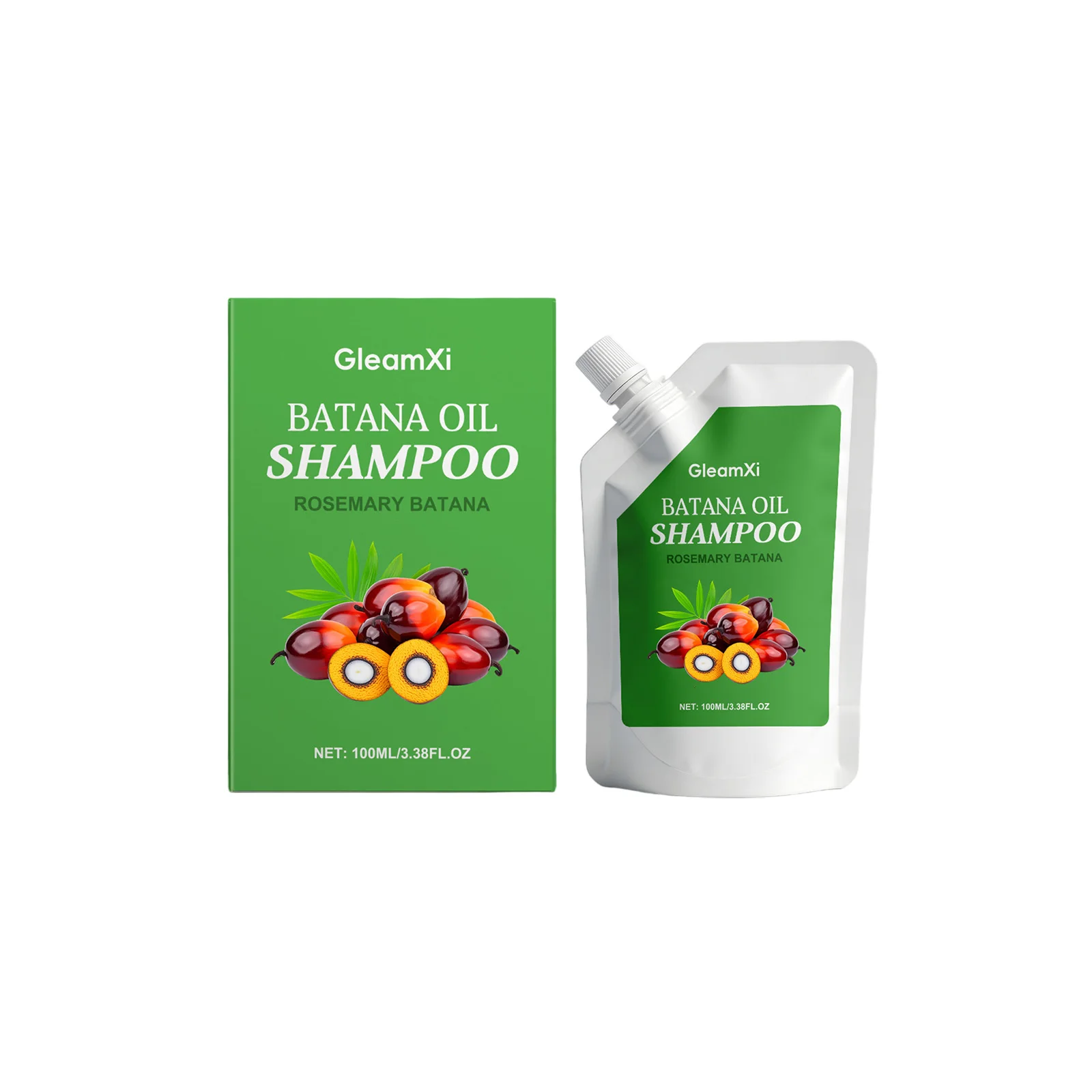 Organic Batana Oil Shampoo Rosemary Extract Prevent Dryness Anti-Dandruff Reduce Spilt Ends Soothing Itching Nourishing Shampoo