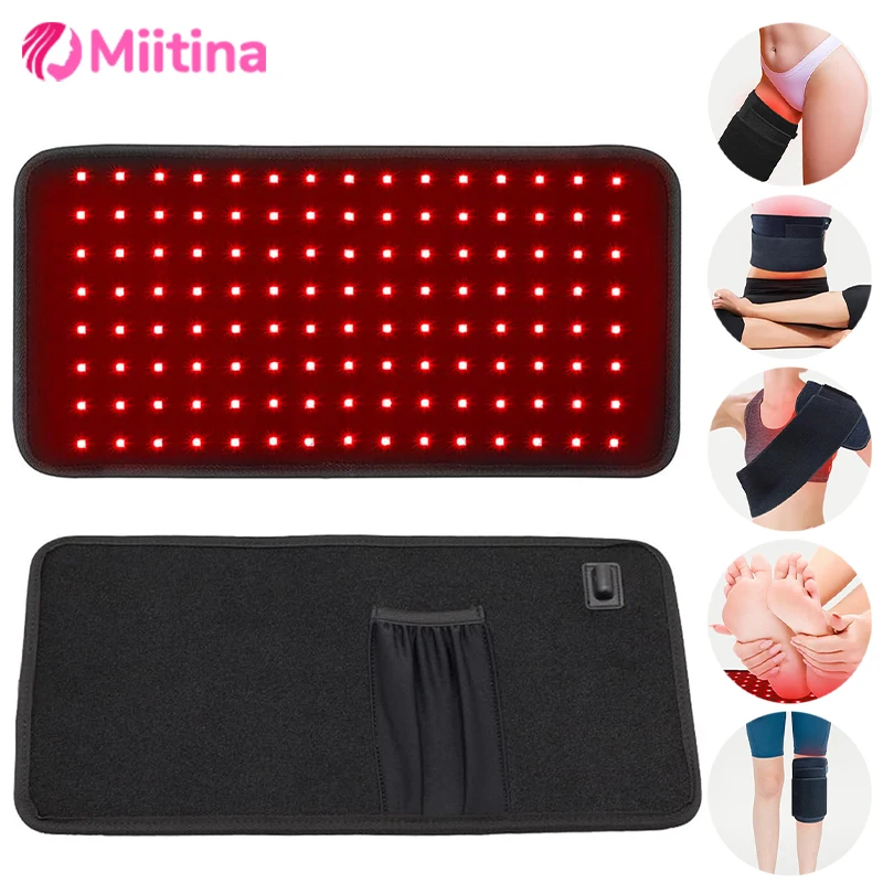 

Red＆Infrared Therapy 120Pcs LED Red Light Belt 660nm&850nm Infrared Light Therapy Pad for Body Fatigue Deep Therapy Relief care