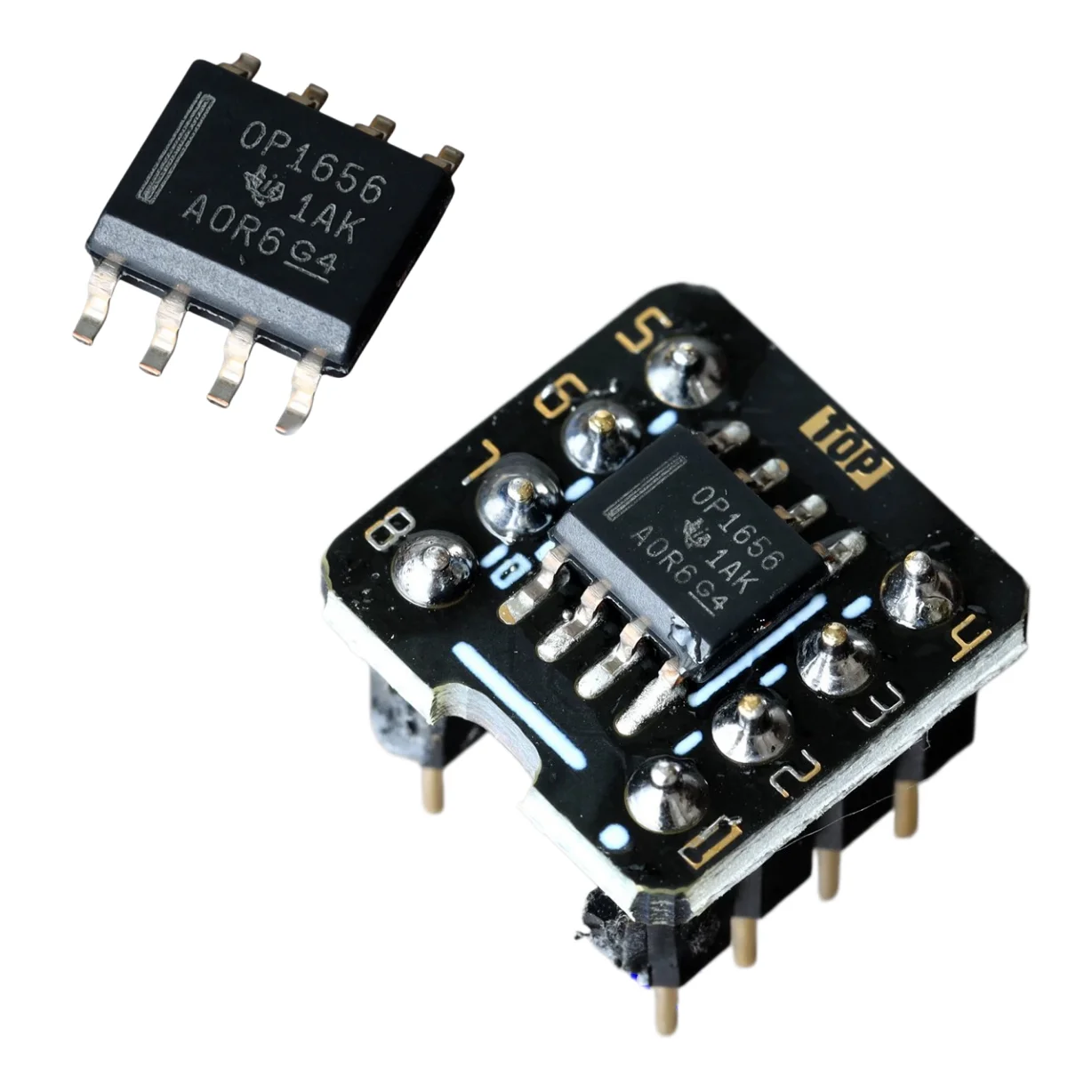 OPA1656 High-Current (100mA) Ultra-Low Distortion, Low-Noise Dual Operational Amplifier Module