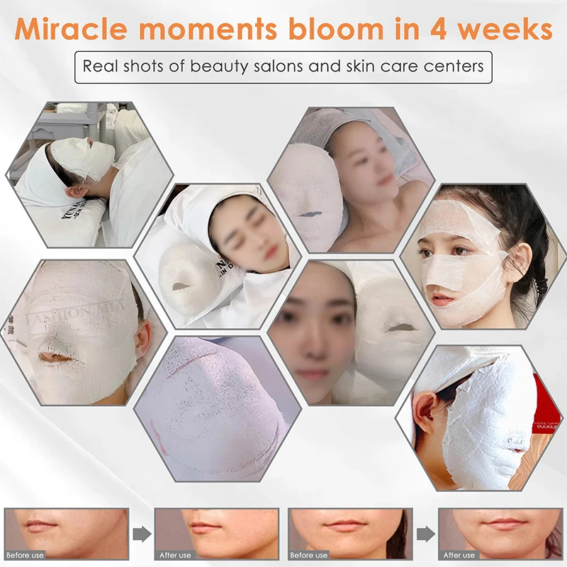 

50pcs/10 Mummy Sculpting Mask 5D Korea Brand Exfoliating Plaster Bandage Shaping Small V Face Firming Skin Fading Fine Lines