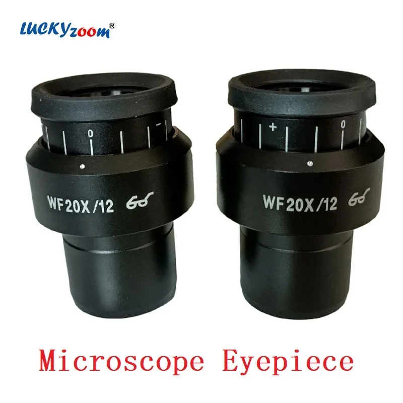 

Adjustable 20X Microscope Eyepiece 30MM Binocular Trinocular Microscopio Multiple Zoom Wide Field Optical Glass Oculars Len