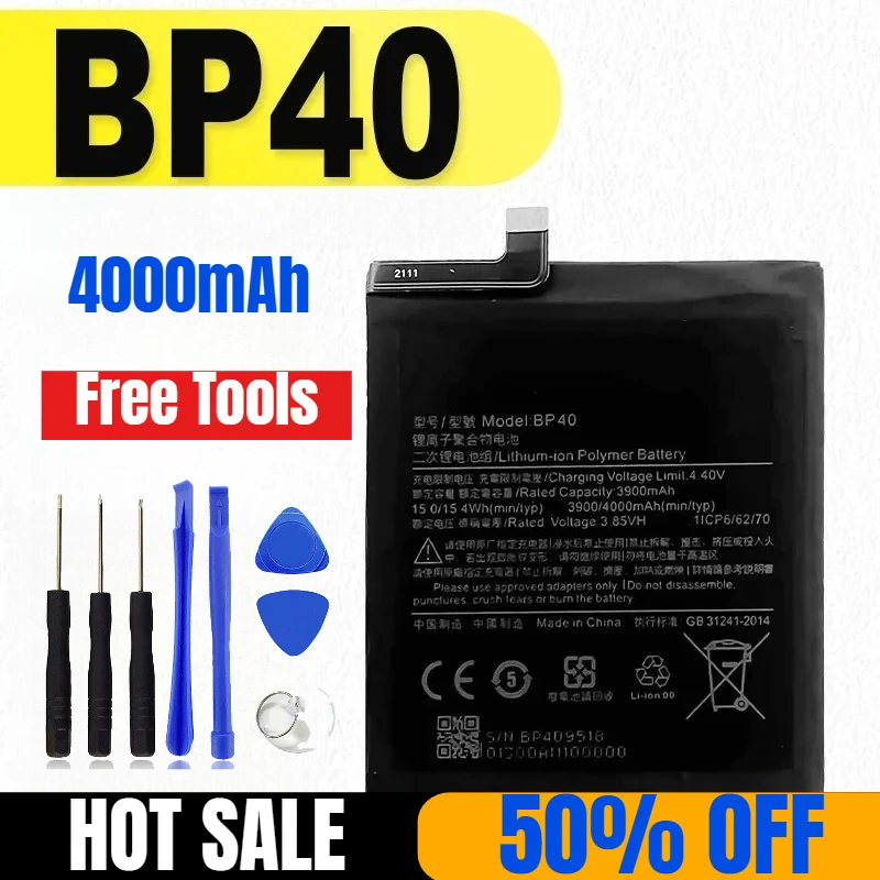 

4000 мАч BP40 для мобильных телефонов Xiaomi Redmi K20 Pro/Mi 9T Pro + инструменты