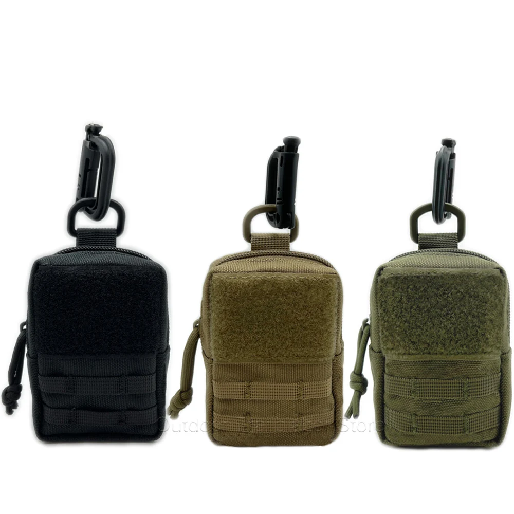 Taktische Mini-MOLLE-Tasche, kompakte Mehrzweck-EDC-Batterie-Zigarettenetui-Kartenhalter-Gürteltasche für Jagd, Trekking, Laufen, Camping – Detail 1
