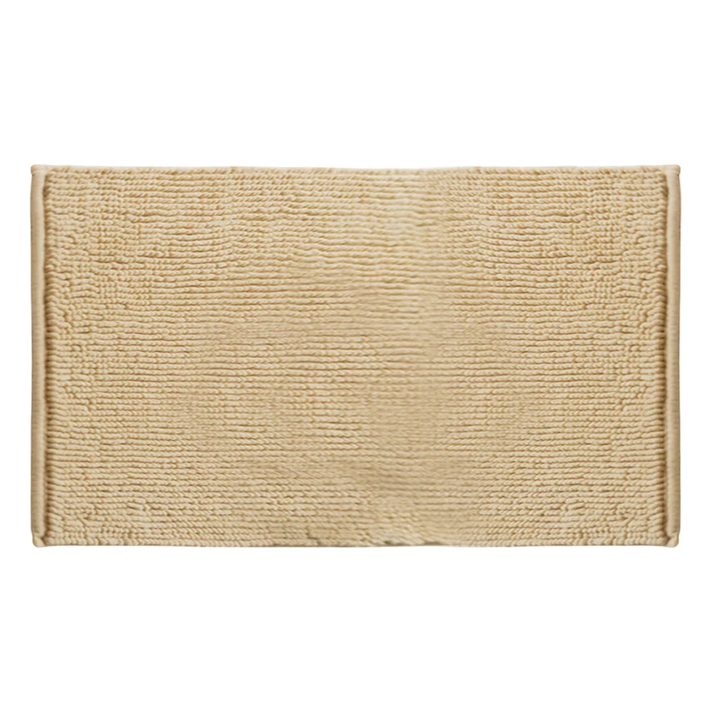 

Dense Bathroom Mat Plush Floor Mat Multiple Color Options Slip Resistance Design Soft Underfoot Feel Extra Dense Plush Material