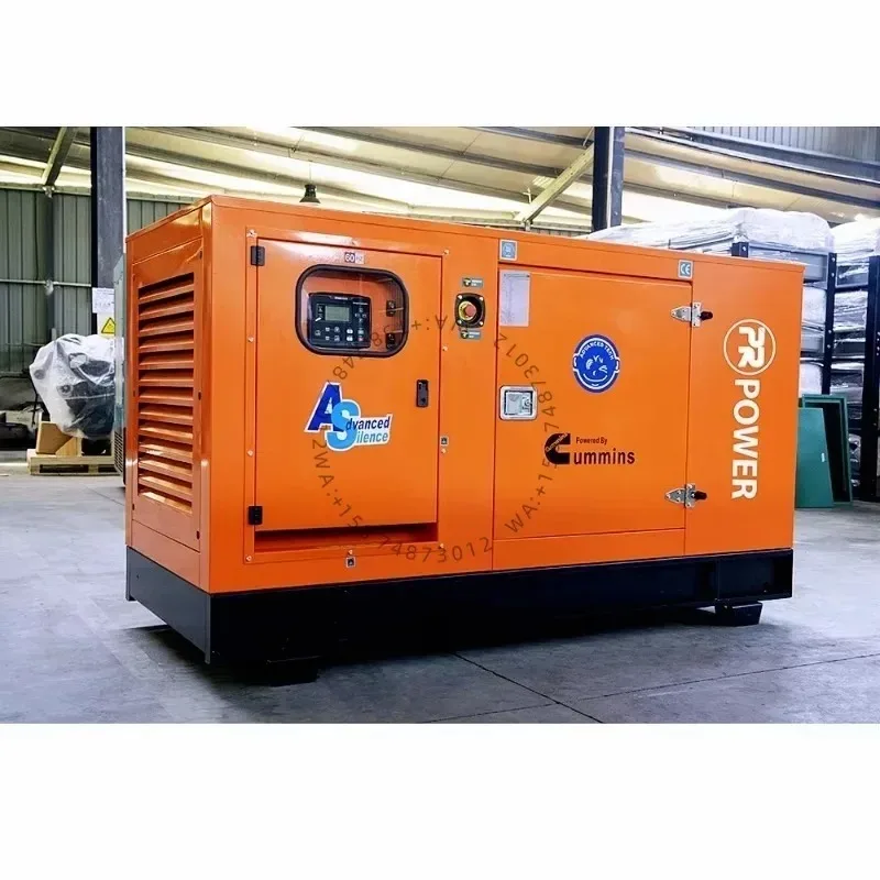 High Quality Industrial Soundproof Type Diesel Generator 50kw/60kw/70kw/80kw/125kva Diesel Generator Set