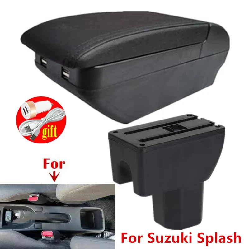 

Car central armrest box For Suzuki Splash Armrest box For Suzuki Splash Car Armrest Storage Box Cup Holder Dedicated Retrofit