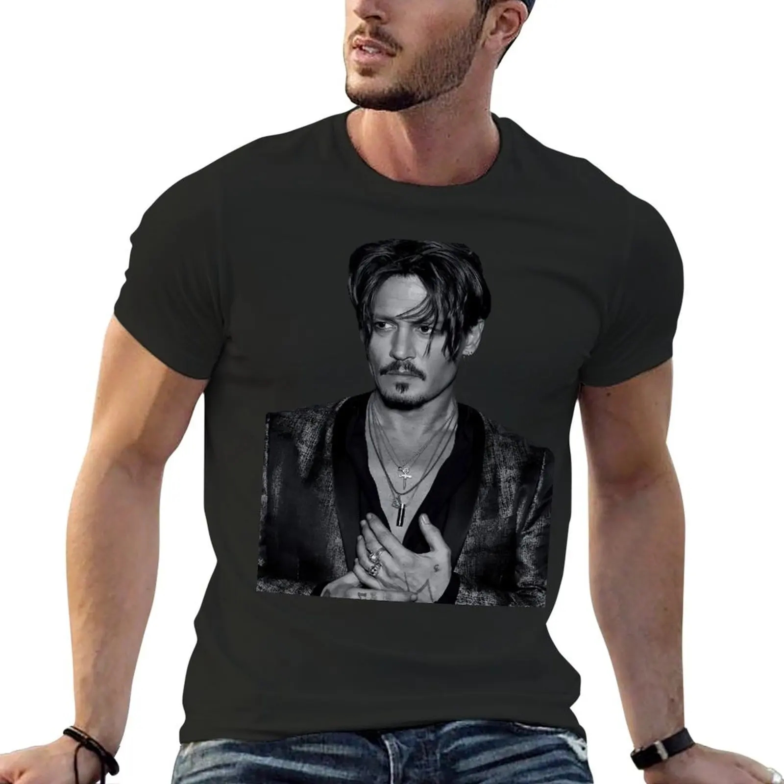 Jonny depp, justice for jonny T shirt T-Shirt new edition vintage anime shirt graphic shirts blanks mens clothing