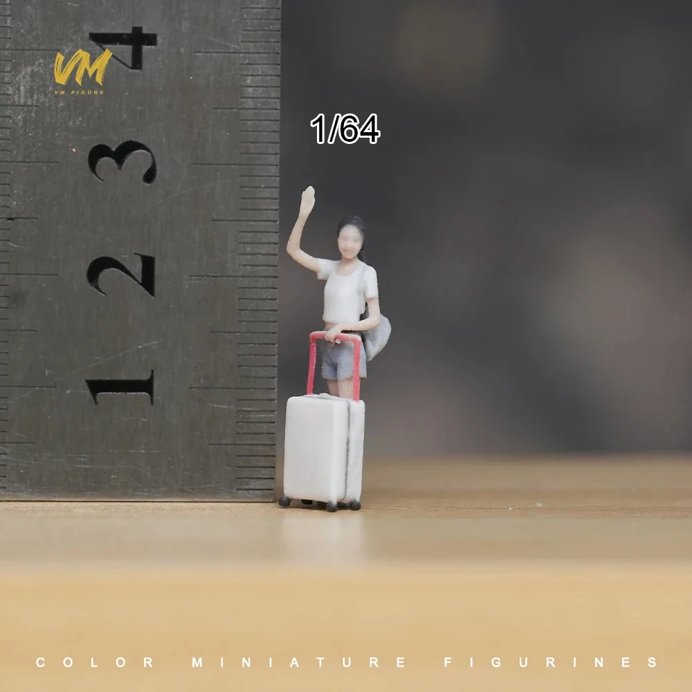 Miniaturfigur im Maßstab 1/64 Coole Business-Kleidung für junge Männer und Frauen 3D-Druck Mini-Puppe für Automodell-Dekoration und Ausstellung – Detail 6