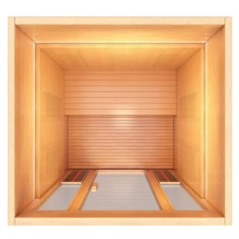 Infrared Solid Wood Sauna Room Keep Body Healthy Outdoor Dry Sauna Room with Glass Heater