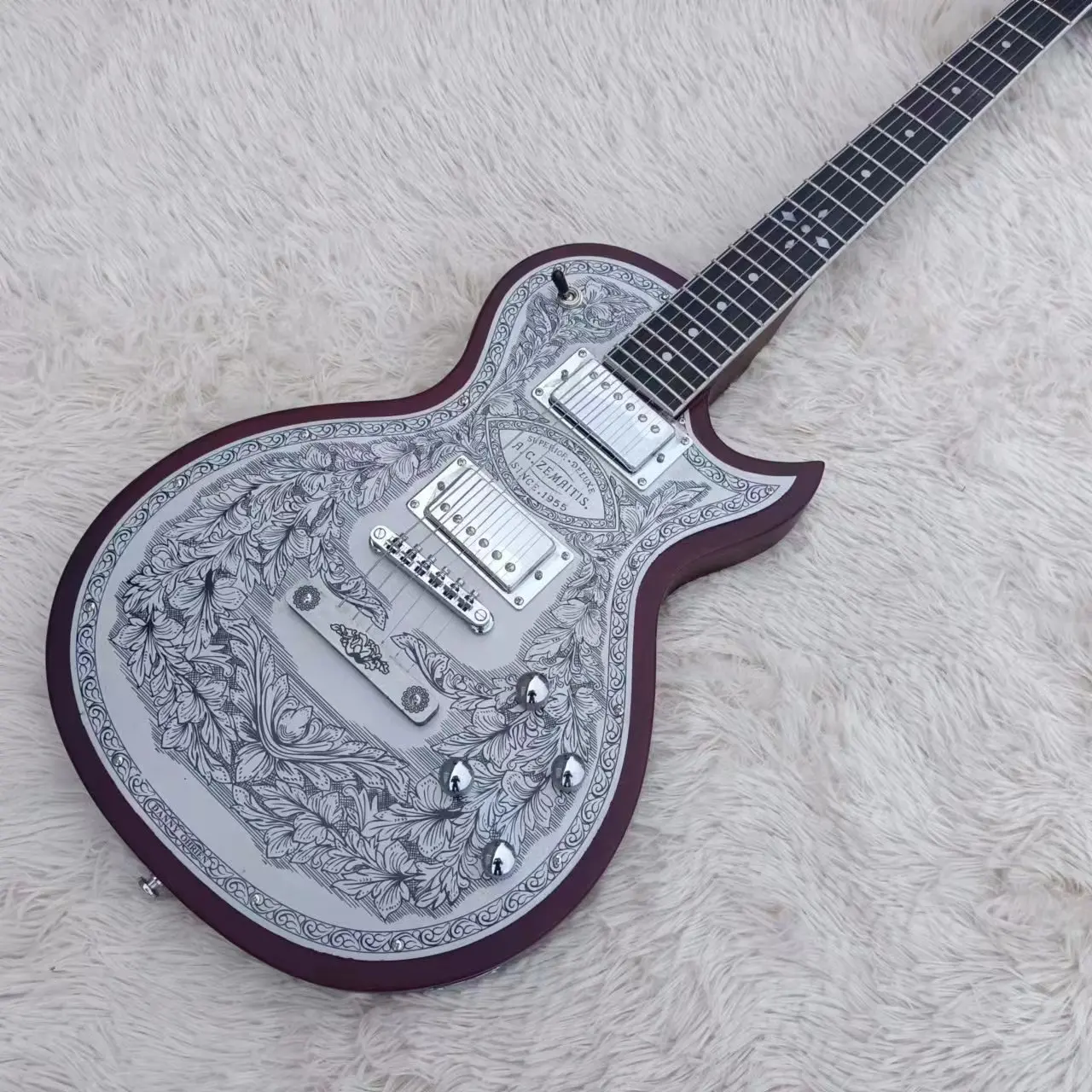 Right hand guitar matte aluminum plate exquisite  guitar, domestic guitar Musical Instruments