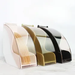 Coffee Filter Holder Coffee Paper Storage Rack Napkins Dispenser Container Stand with Dustproof Cover for V60 Cone Coffee Filter