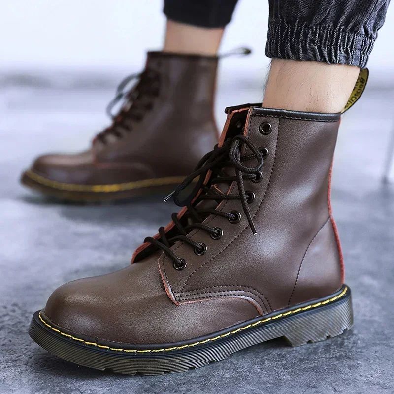 Winter Men Boots Outdoor Leather Ankle Boots Lightweight Couple Casual Boots Designer Women Work Boots Classic Handmade Boots