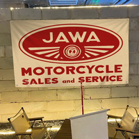 J-Jawa M-Motorcycle logo Flag Banner INS Style Outdoor Party Decoration Atmosphere Flag