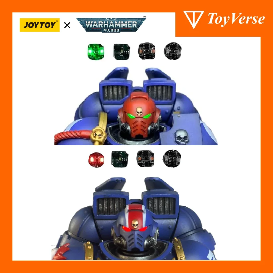 

TOYVERSE JOYTOY Warhammer 40k Action Figures Titus Gadriel Magnetron Light Group Double Light Continuous Breathing Light Red