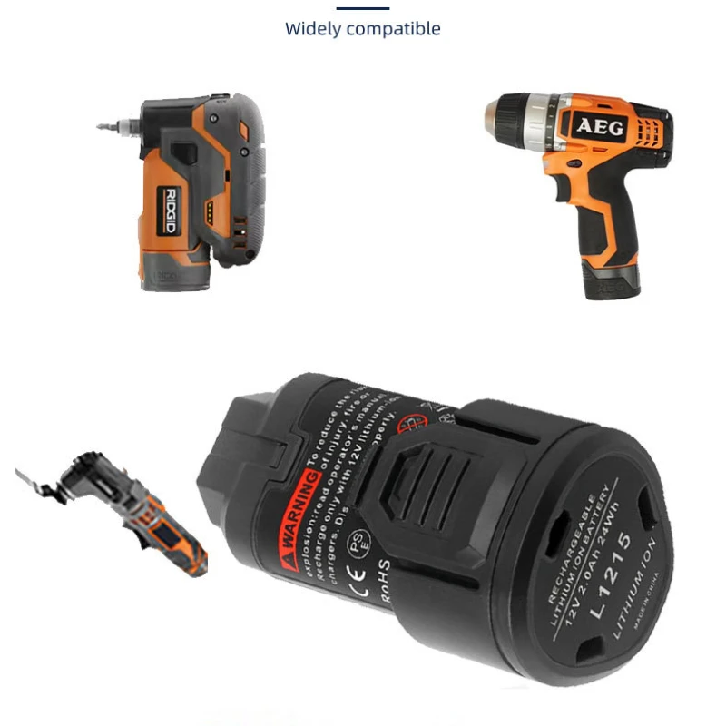 12V 6000mAh L1215 Rechargeable Li-Lon Battery For AEG Ridgid L1215 BS12C,BS12C2,BSS12C L1215P L1215R Power Tool Battery