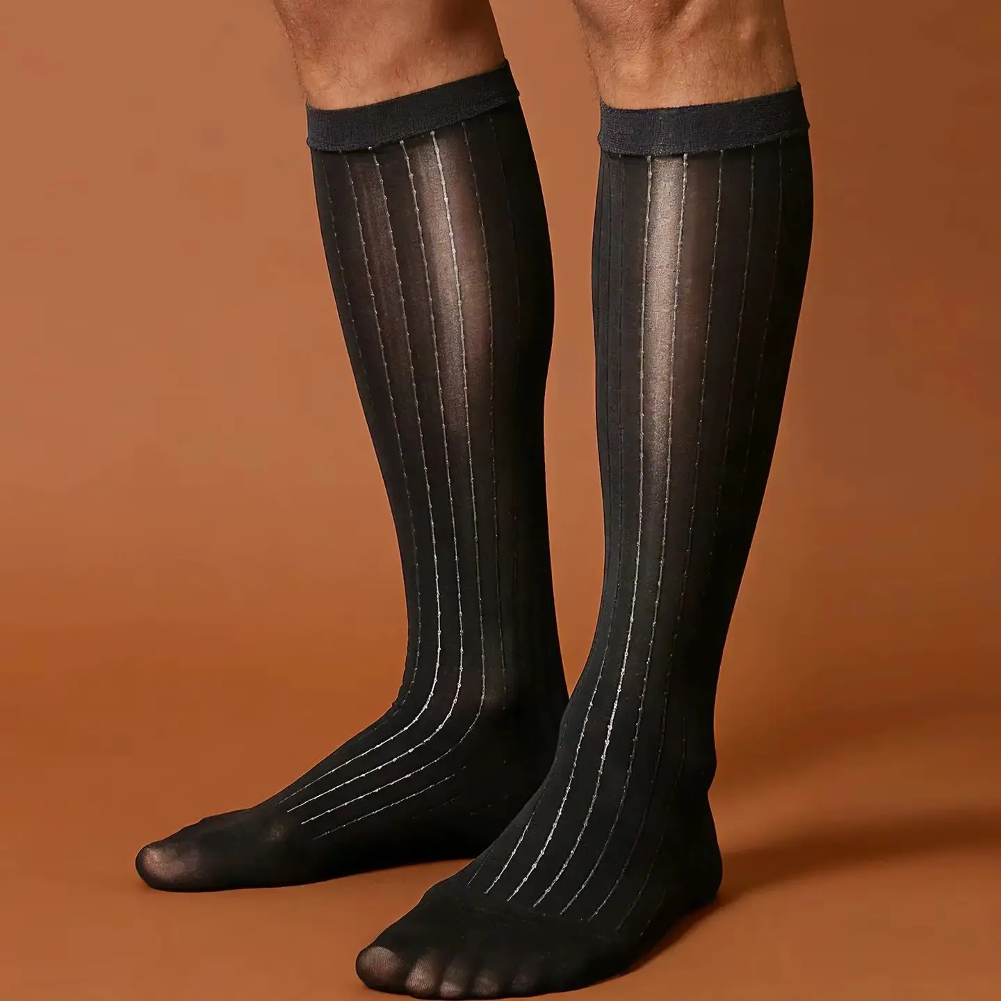 

1Pair/2pair Men's Fashion Business Dress Socks Unique Design Black Comfortable