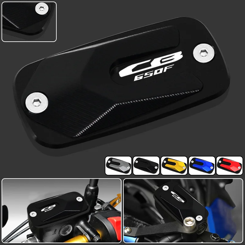 

For Honda CB650F CB 650F cb650f 2018-2022 2023 Motorcycle Front Brake Fluid Cylinder Reservoir Protection Cover Cap Accessories