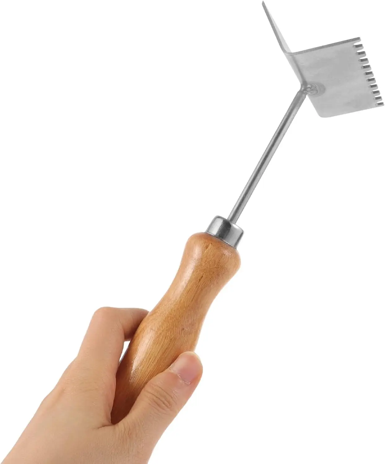 Beekeeping Shovel Steel Beehive Frame Cleaning Shovel Honey Uncapping Fork Honeycomb Honey Scraper Beekeeping Equipment 1Pc