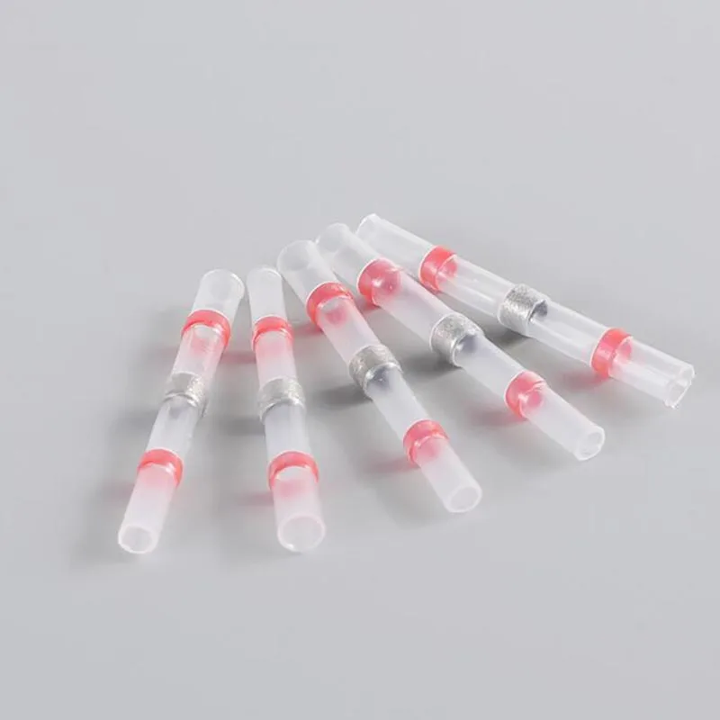 Waterproof Electrical Heat Shrink tube Connector plug cable wire Butt Sleeve Seal Soldering Terminals Insulated Solder awg 18-22