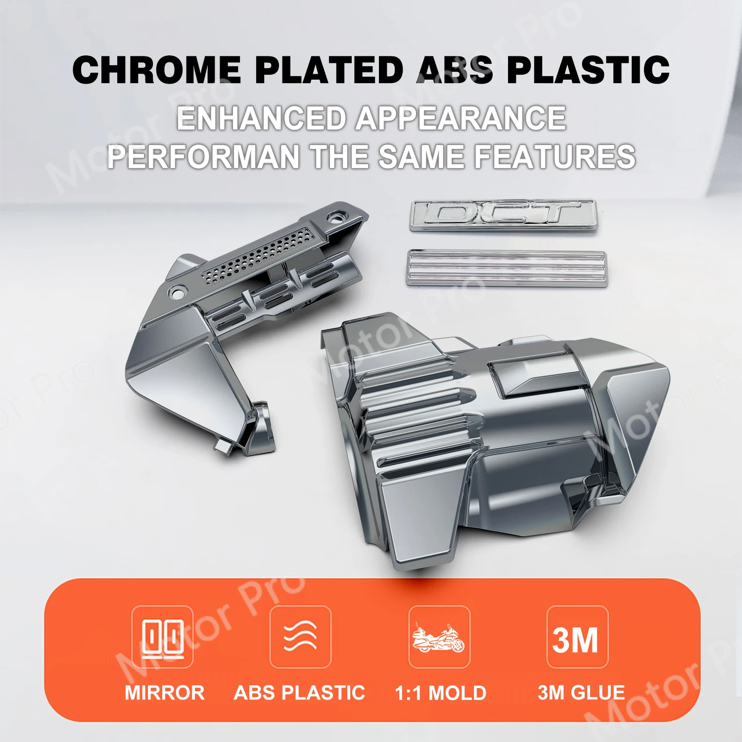 ABS Plastic Chrome Engine Cover For HONDA Goldwing GL1800 2022 2021 2020 2019 2018 Decoration Sticker Set