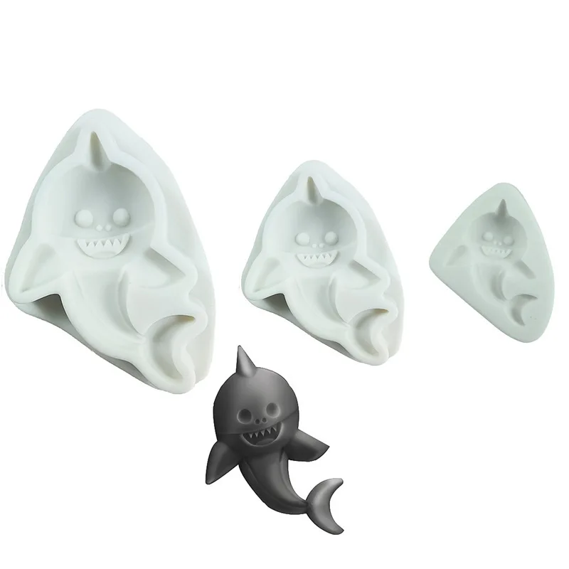 Shark Fondant Silicone Mold DIY Candy Chocolate Cake Decoration Baking Mould