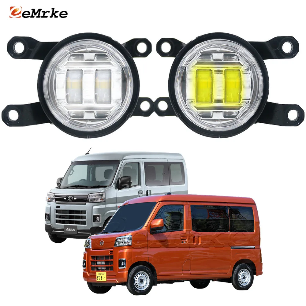 2X 30W Led Front Fog Driving Lamp for Daihatsu Atrai (S700) 3BD-S710V Hijet 3BD-S700V 2022 with Lens DRL Car Fog Light Assembly