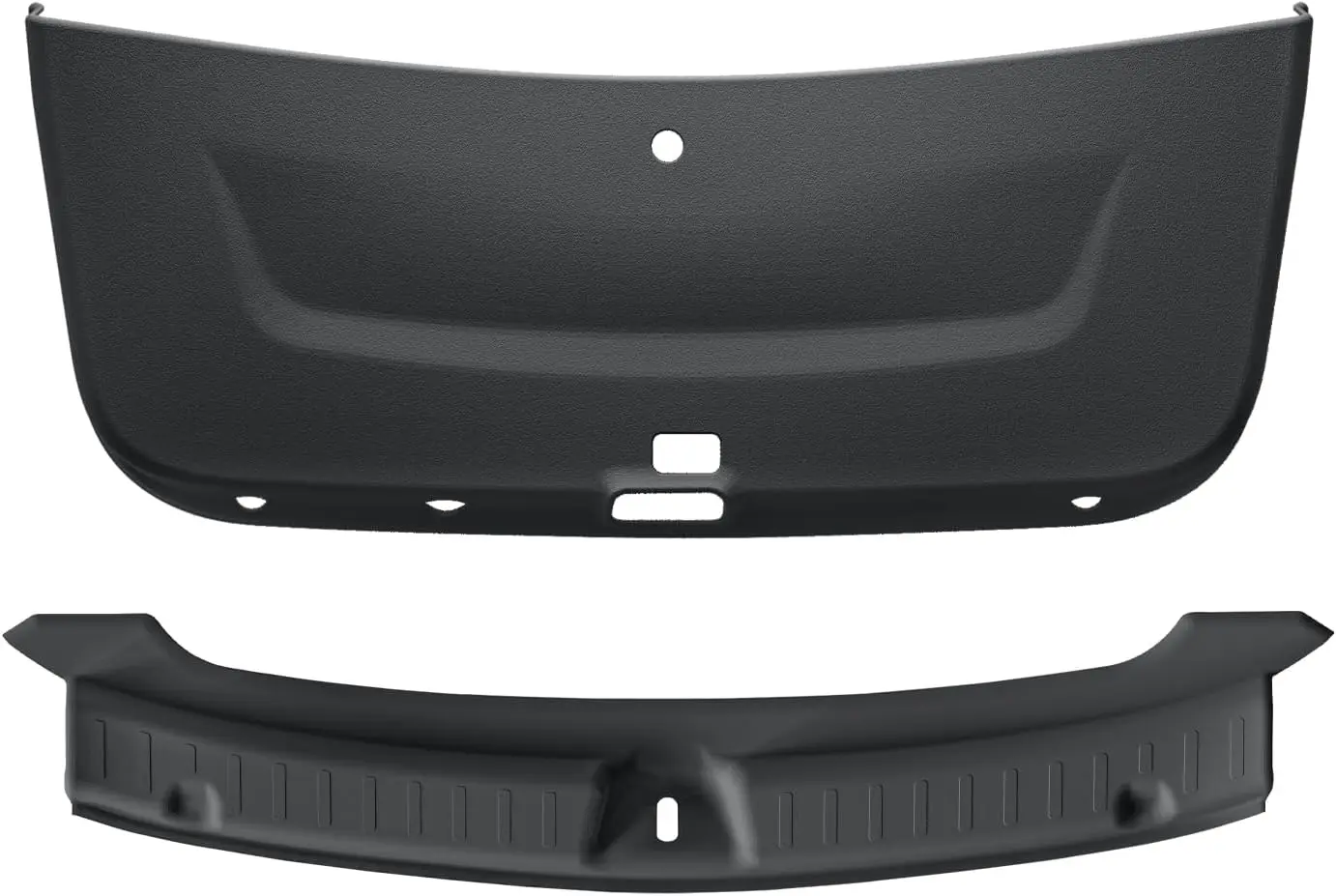 

Комплект из 2-х ковриков для багажника и защитной накладки на задний бампер для Tesla Model Y 2025-2026, черный защитный вкладыш из TPE