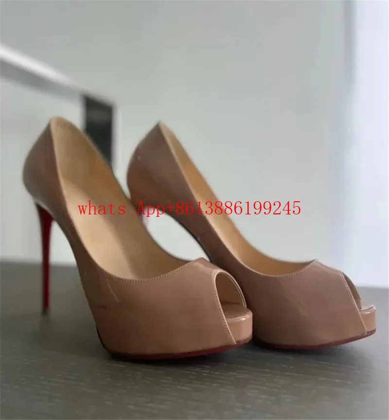 جديد خاص جدا منصة النساء فستان أحذية الزفاف مضخات عالية الكعب اللمحة تو براءات الاختراع والجلود خنجر الصنادل مخلب حقيبة كتف