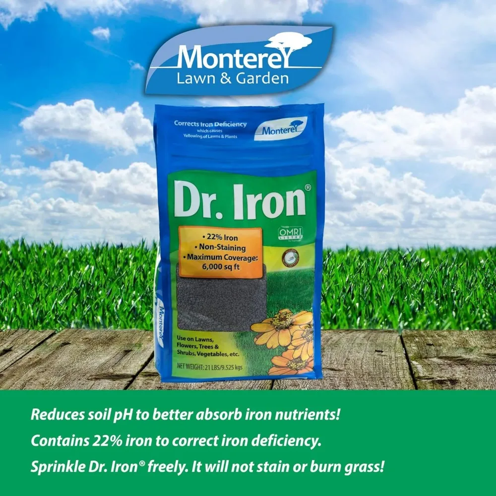 Monterey NLG7122 Dr Soil Acidifier Granules Iron and Elemental Sulfur Acidic Fertilizer, 21 lb
