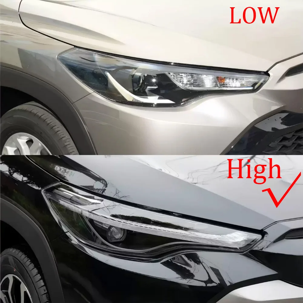For Toyota Frontlander 2022-2024 (High configuration) Headlamp Cover Transparent Lampshade Headlight Shell Lens Plexiglass
