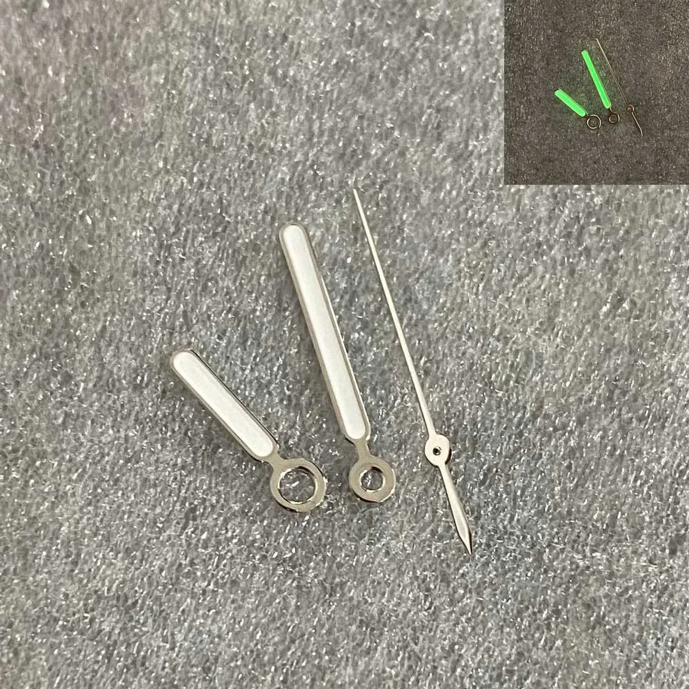 Стрелки часов C3, зеленые светящиеся стрелки, аксессуар, черные, розовые, золотые, серебряные детали для модифицированного механизма Nautilus Seiko nh35 nh36