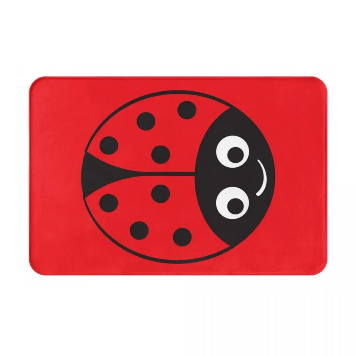 Ladybug Girl Doormat Rug Carpet Mat Footpad Polyester Non-slip Antiwear Front Room Corridor Kitchen Bedroom Balcony Toilet