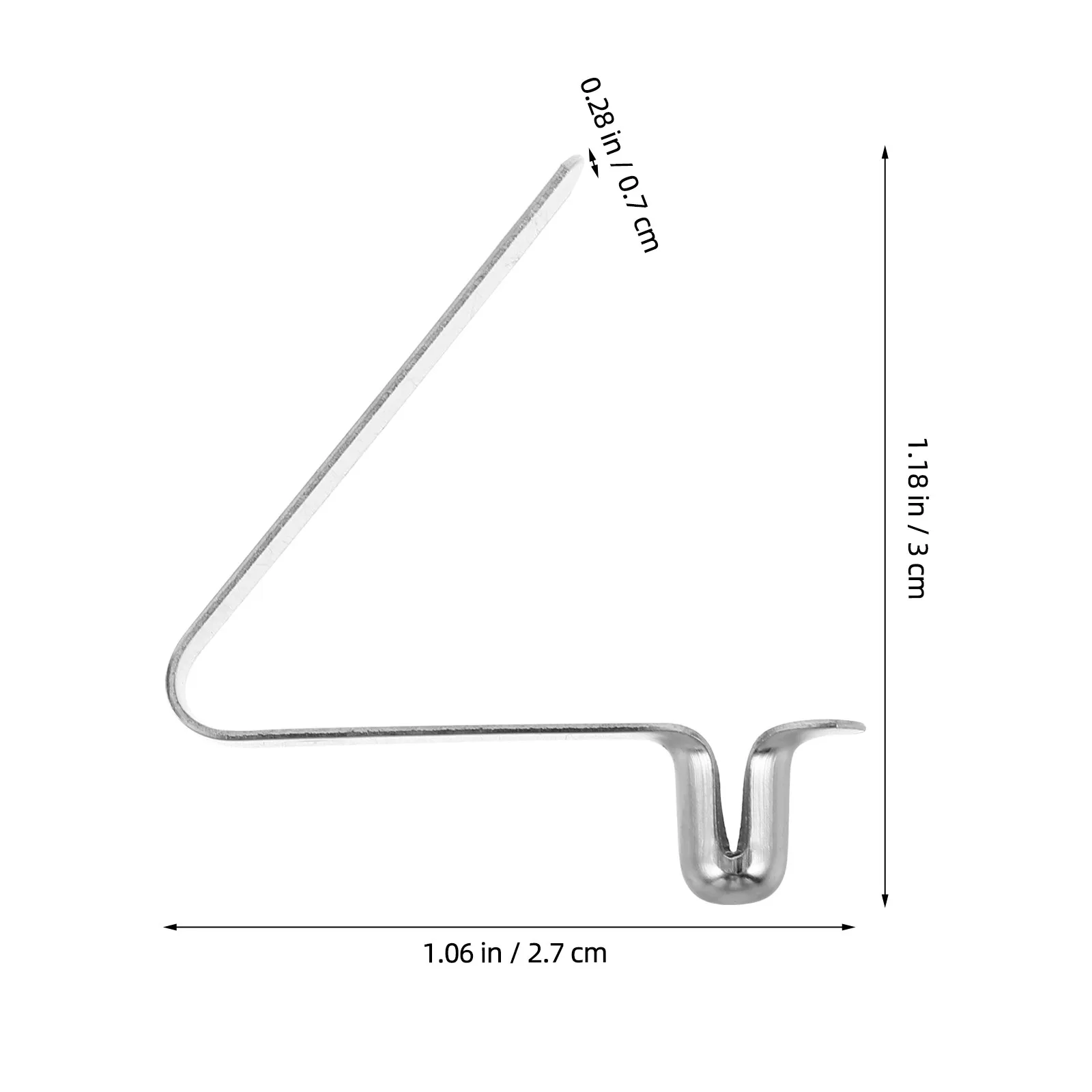 60Pcs Rivet Spring Clips V Shaped Buckle for Tent Pole Kayak Paddle Boat Snap Clip Outdoor Metal Clamps Boat Buckle