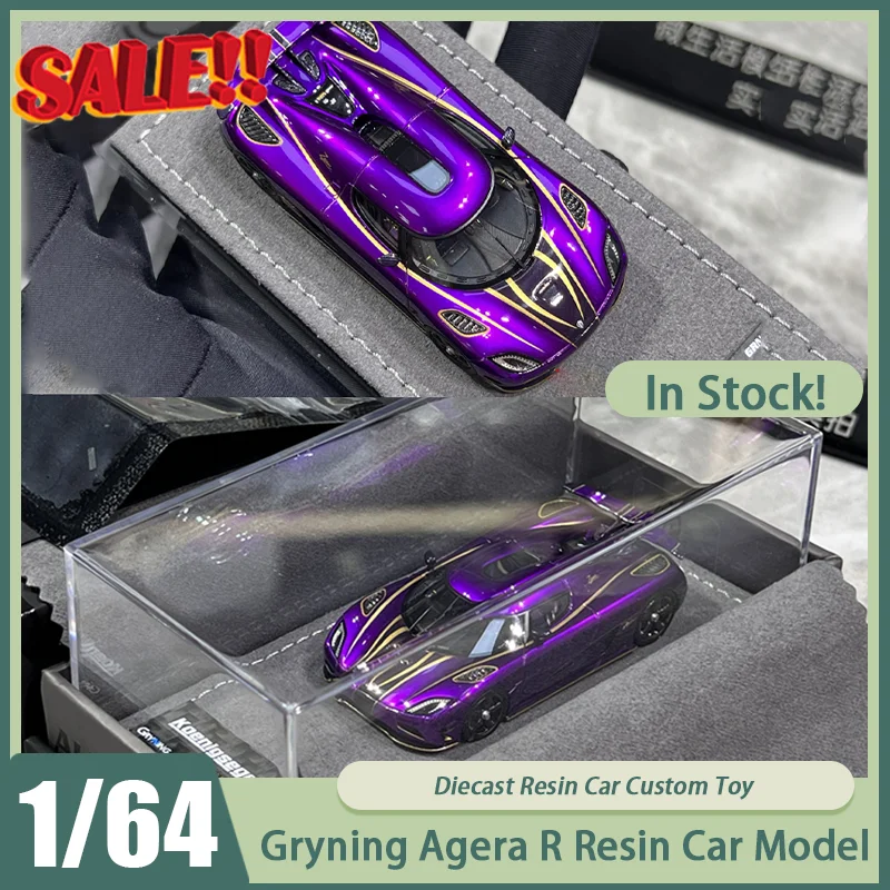 

New In Stock Gryning 1:64 Agera R Resin Car Miniature Diecast Limited Edition Ornaments Custom Toys Kids Gift
