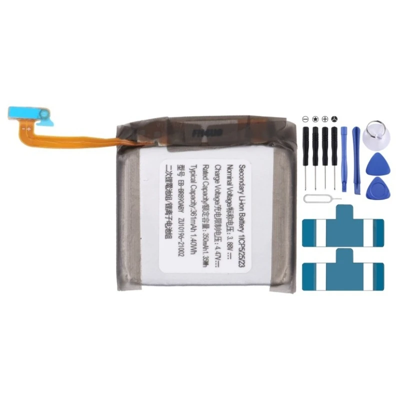 2 шт. для Samsung Galaxy Watch 4 44 мм/46 мм SM-R870 R875 R890 SM-R890 R895 R895U EB-BR890ABY 350 мАч аккумулятор для умных часов