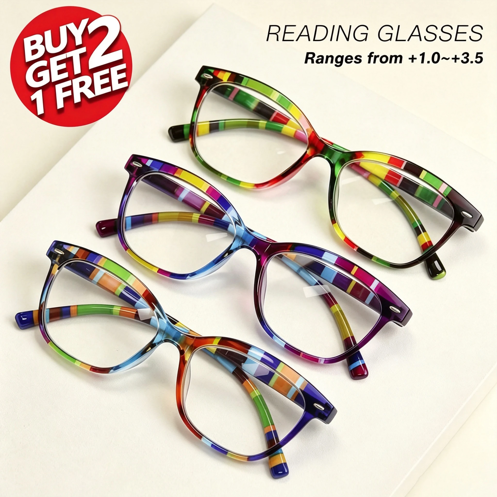 3-pares-de-oculos-de-leitura-portateis-com-listras-coloridas-confortaveis-para-usar-por-um-longo-periodo-sem-pressionar-o-nariz