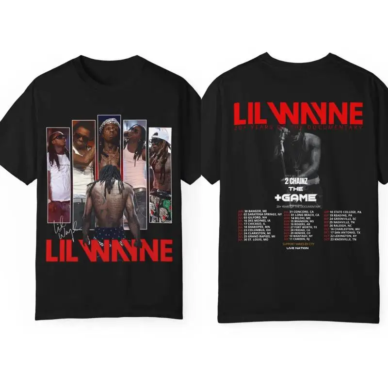 Lil Wayne 2026 Tour Graphic Concert T-Shirt