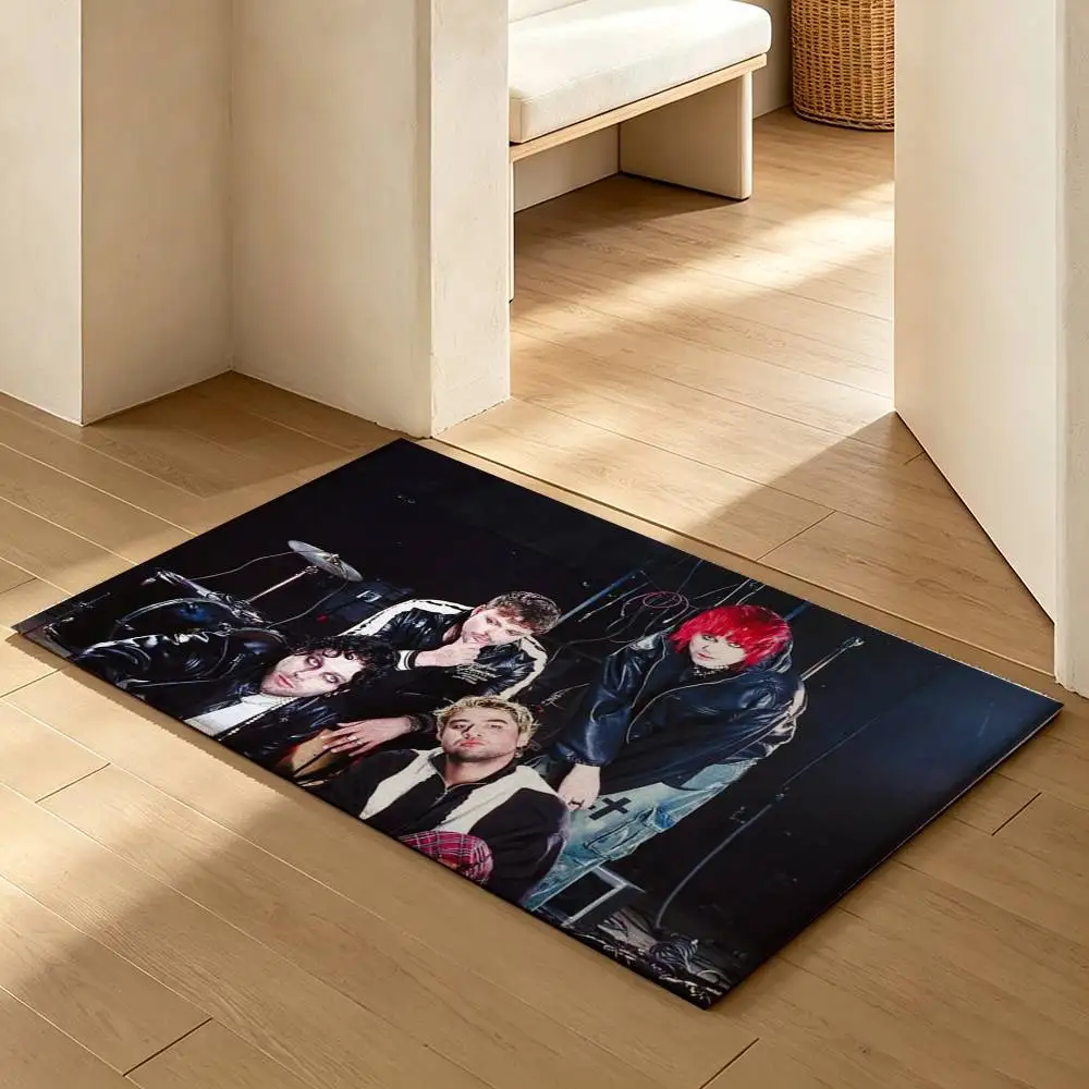 5SOS S-Seconds of S-Summer  Soft Absorbent Decorative Floor Mat for Bathroom Entryway Living Room