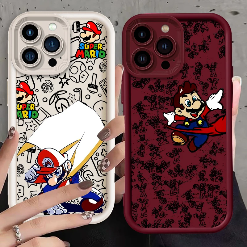 Magic Super M-Marios Art Eye Ladder For Apple iPhone 15 14 13 12 11 XS XR X Pro Max Plus TPU Phone Case