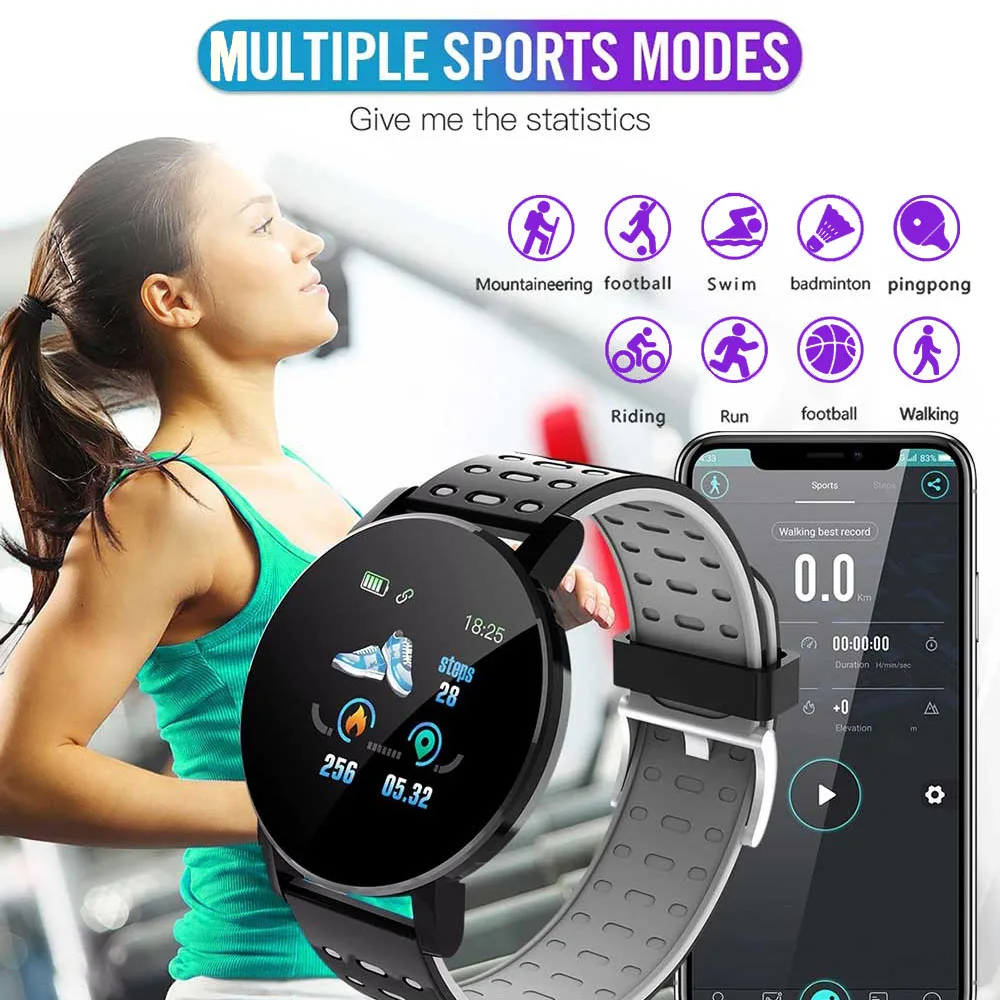 Smart Wrist Watch for Children Waterproof Sport Round Smartwatch Circular Screen Smart Clock Fitness Tracker Watch reloj hombre