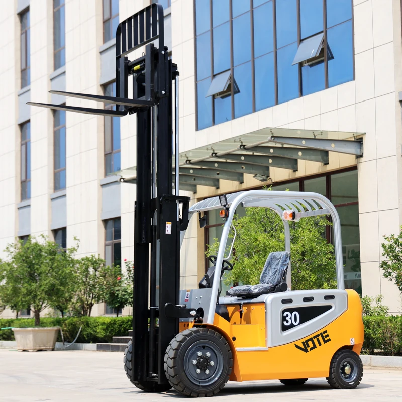 Four-wheeled Electric Forklift Hydraulic Steering Customized Warehouse Forklift 1.5 Meters Lift Across Battery Electric Forklift